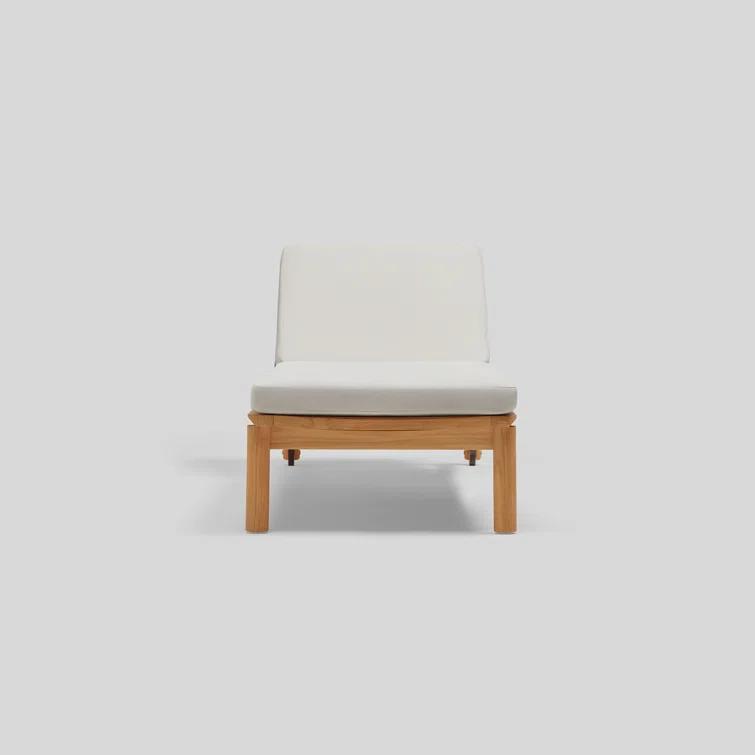 Haven 28'' Outdoor Wood Chaise Lounge