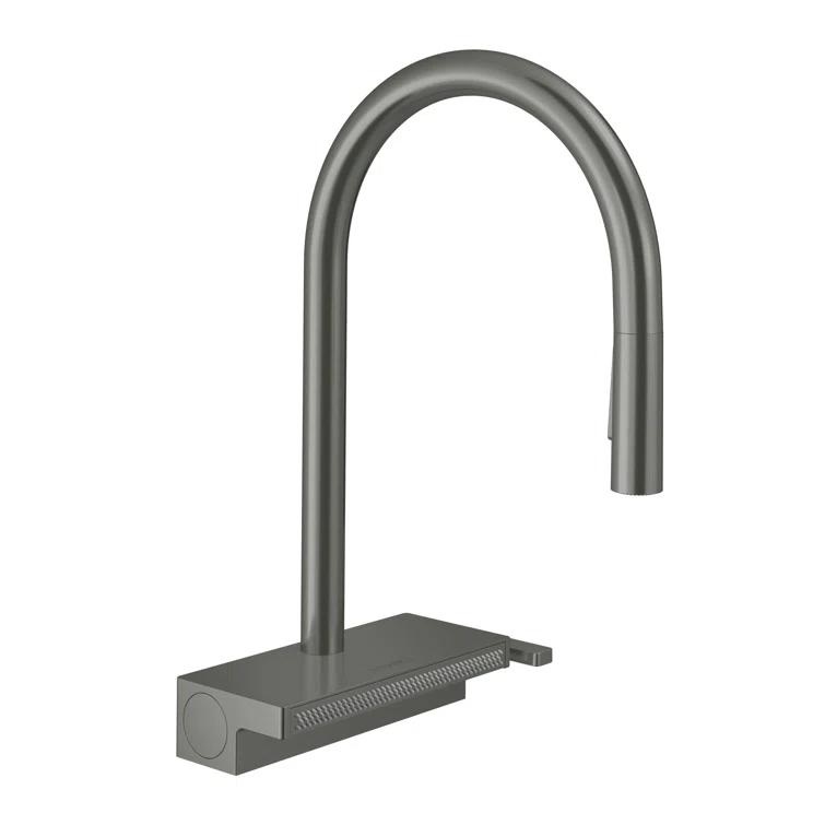 Aquno Select 3-Spray Kitchen Faucet with Pull-Down Spout, 1.75