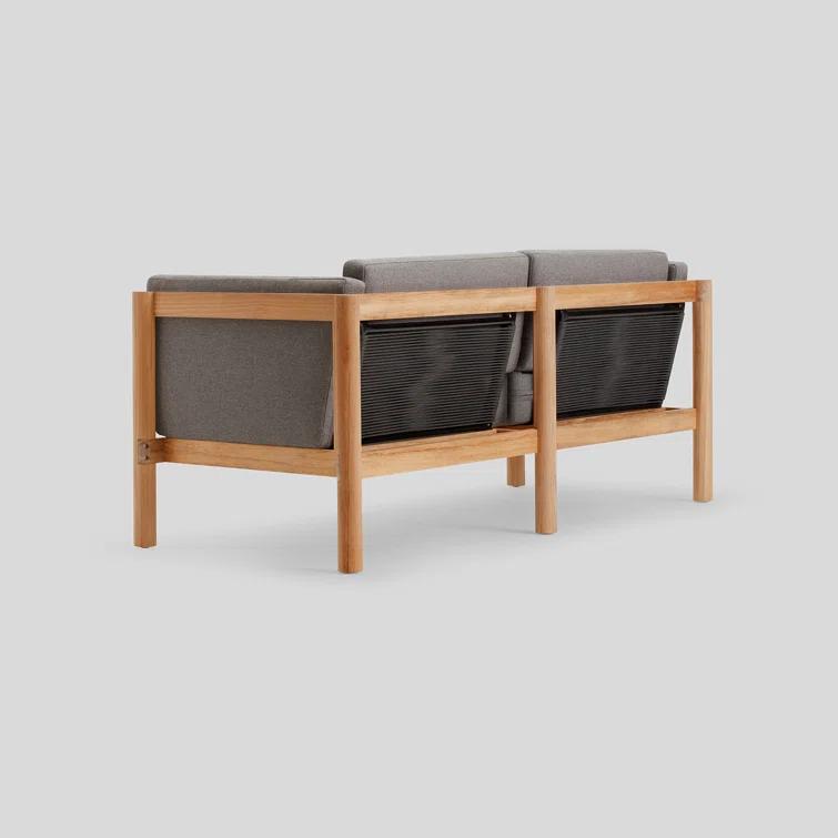 Haven Teak Outdoor Sofa with Sunbrella Cushions
