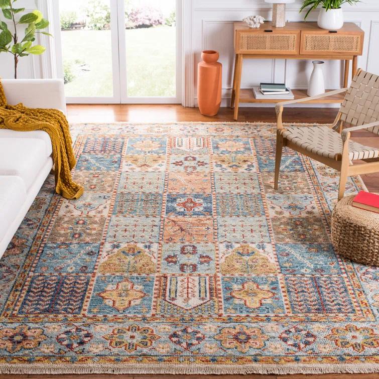 Safavieh Samarkand Hand Knotted 70% Wool And 30% Cotton Oriental Rug