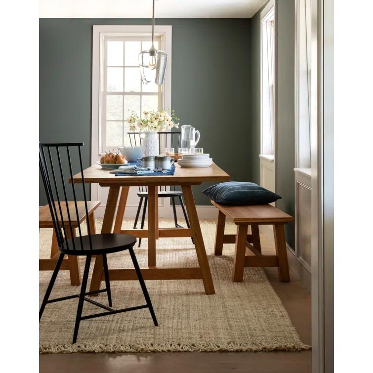 Pim Metal Windsor Back Side Chair in Black