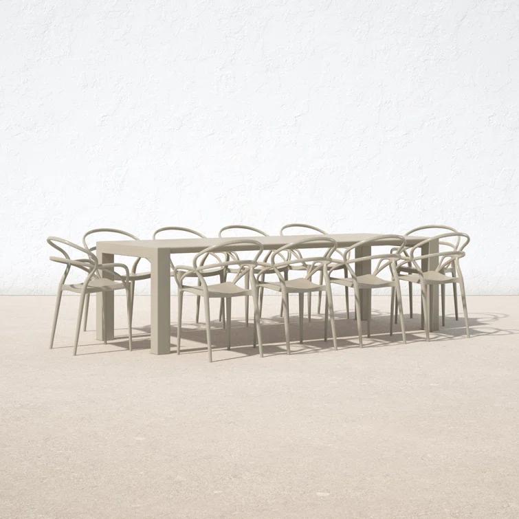 Comet 118'' Rectangular 10 - Person Outdoor Dining Set