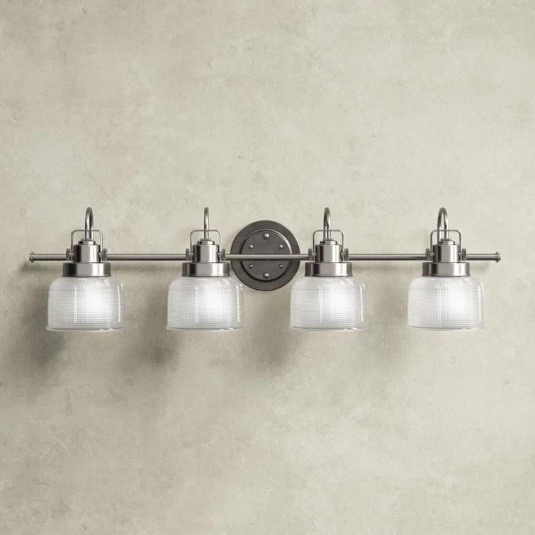 Rosser 4 Light Transparent Dimmable Vanity Light