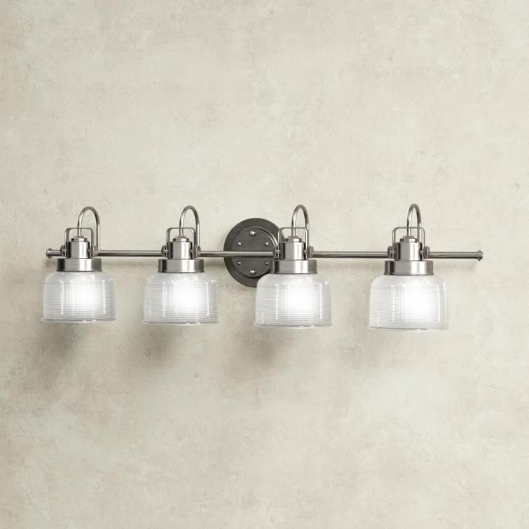 Rosser 4 Light Transparent Dimmable Vanity Light
