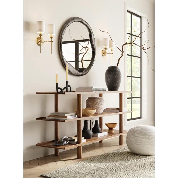 Doreen Round Mirror - Black