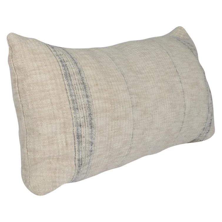 Lamina Pillow - Natural and Black / 16" x 36"