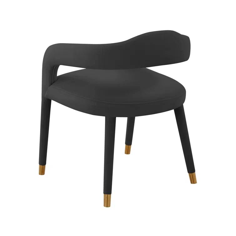 18.8'' H Velvet Upholstered Armchair