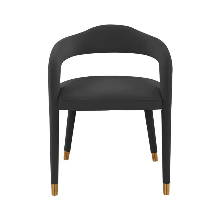 18.8'' H Velvet Upholstered Armchair