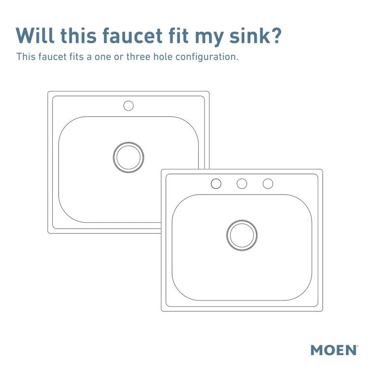 Moen Sleek MotionSense Wave Single Handle Pulldown Kitchen Faucet with Power Clean Technology