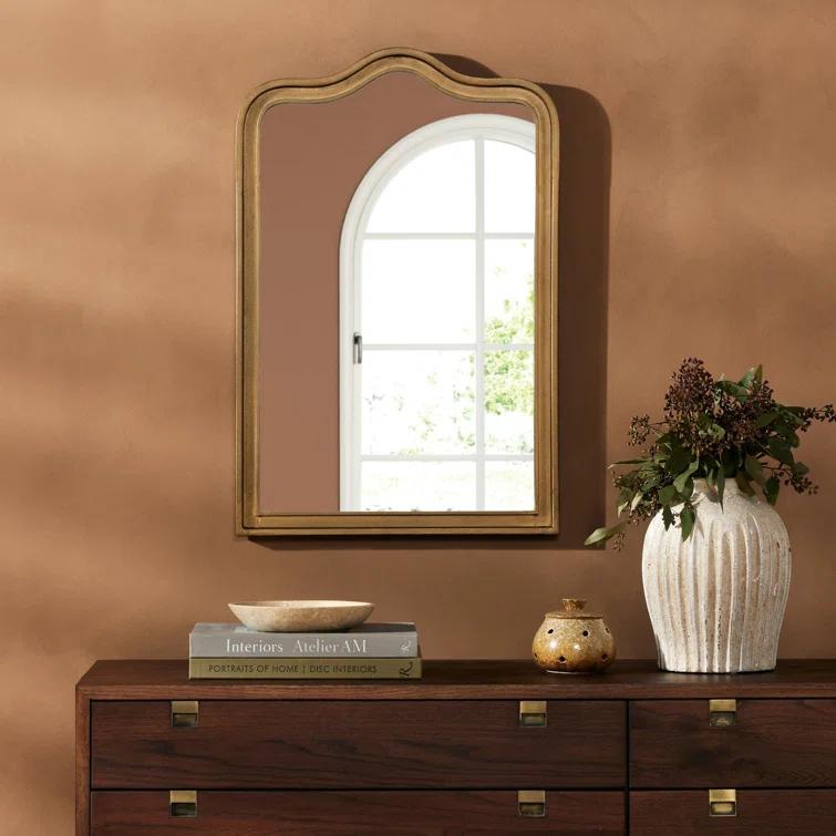 Wycliff Mirror - Antique Brass