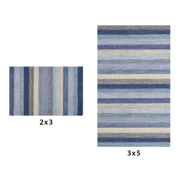 Jazzy Handmade Wool Blue/Indigo Rug