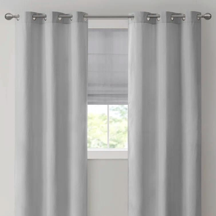 Galen Basketweave Cordless Room Darkening Single Roman Shade