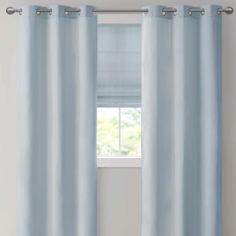 Galen Basketweave Cordless Room Darkening Single Roman Shade