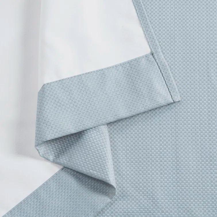 Madison Park Galen Basketweave Room Darkening Curtain Panel Pair (Set of 2)