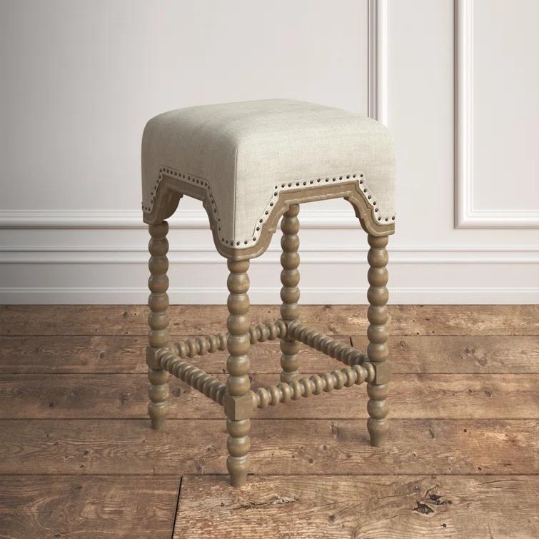 Ondine Farmhouse Solid Wood Counter Stool