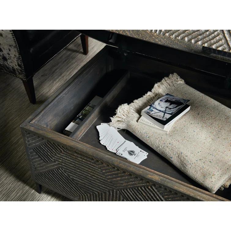 Hooker Furniture Chiseling Solid Wood Top Coffee Table
