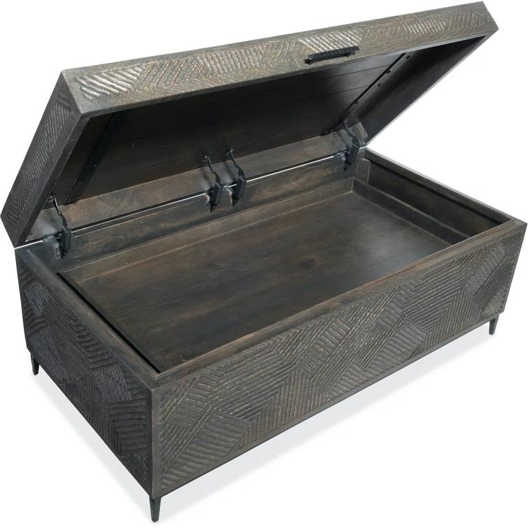 Hooker Furniture Chiseling Solid Wood Top Coffee Table
