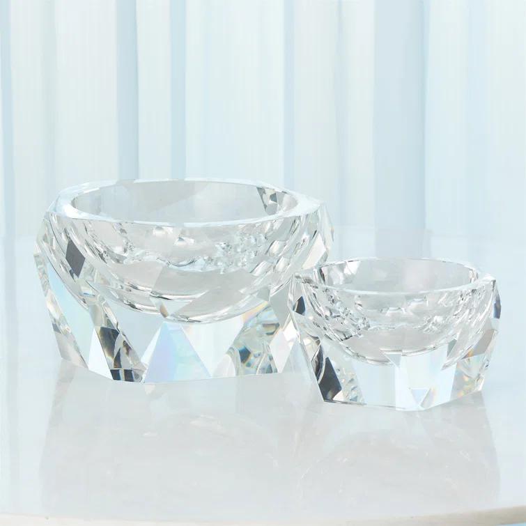 Global Views Multi Facet Crystal Bowl