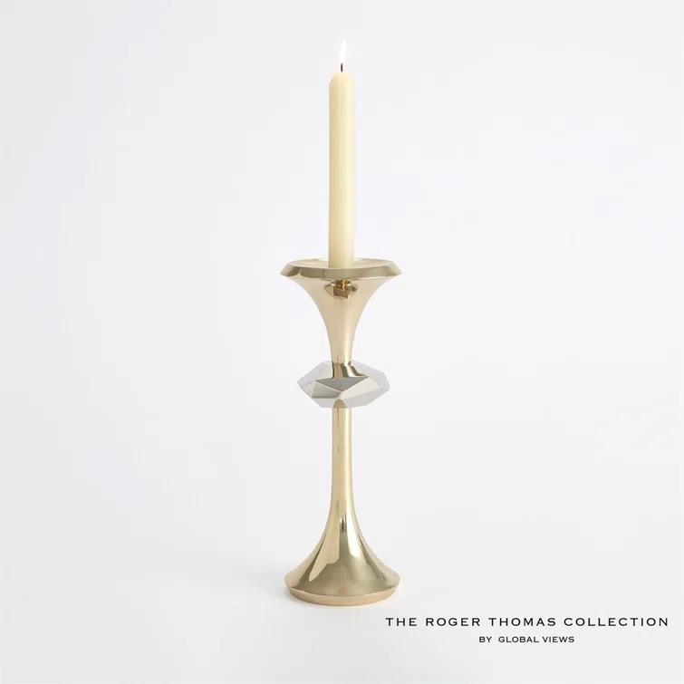 Gabriel Brass Candle Holder-Lg