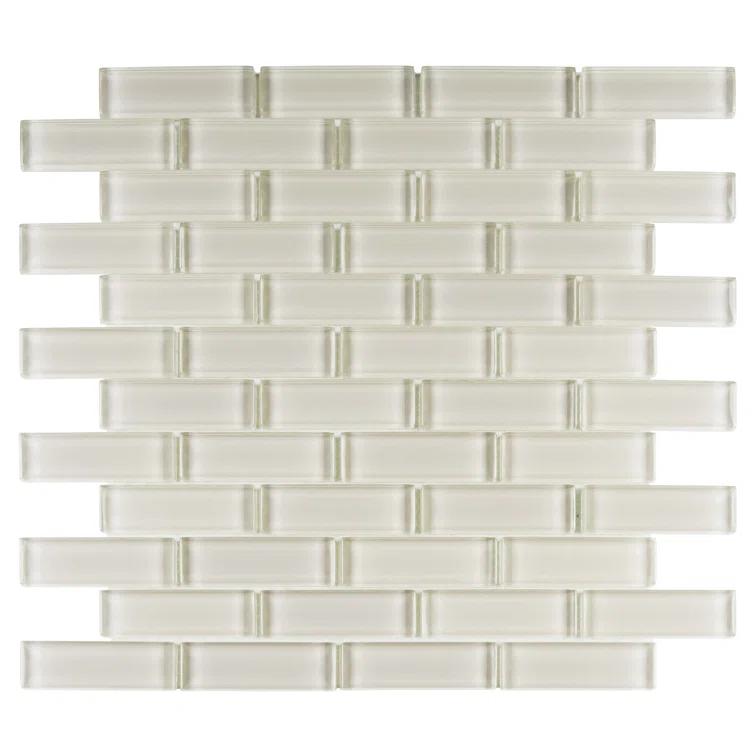 Enchant-Darling 1-in. x 3-in. Brick Joint Polished Glass Wall & Floor Mosaic Tile