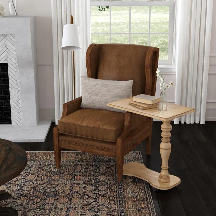 Black Licorice Birch Veneer Mobile Tray Table