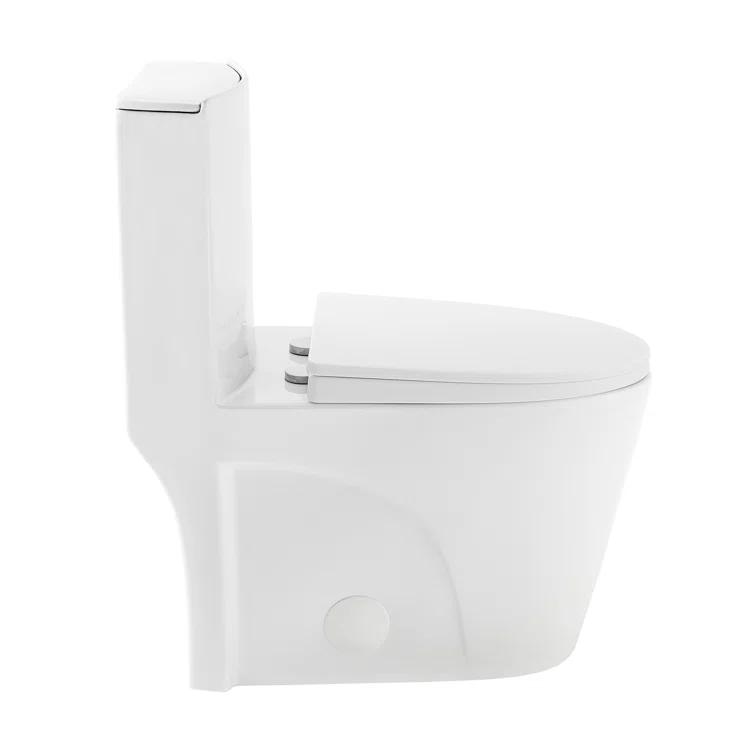 St. Tropez One Piece Elongated Toilet Dual Vortex Flush 1.6 GPF
