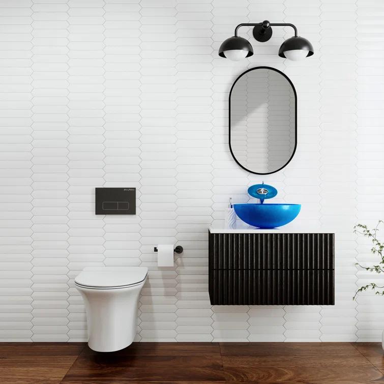 Cascade Wall-Hung Elongated Toilet Bowl