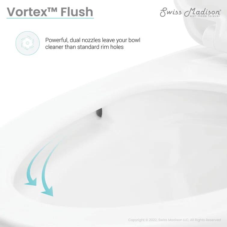St. Tropez One Piece Elongated Toilet Dual Vortex Flush