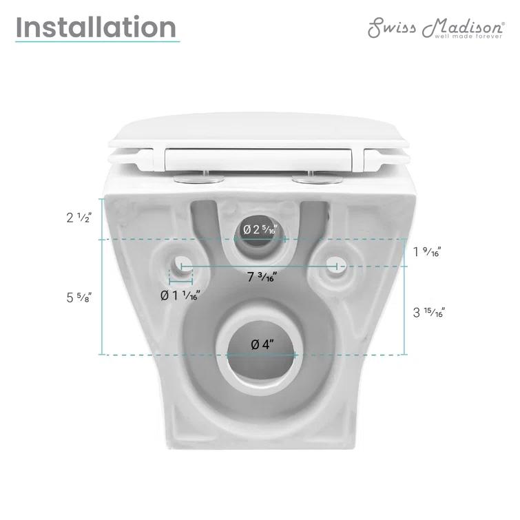 Ivy II Wall-Hung Elongated Toilet Bowl