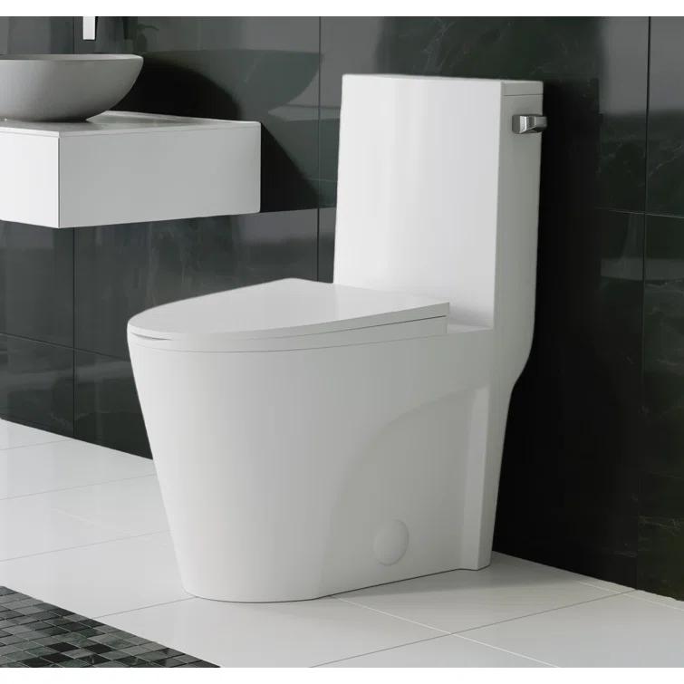St. Tropez One Piece Elongated Toilet Dual Vortex Flush 1.6 GPF