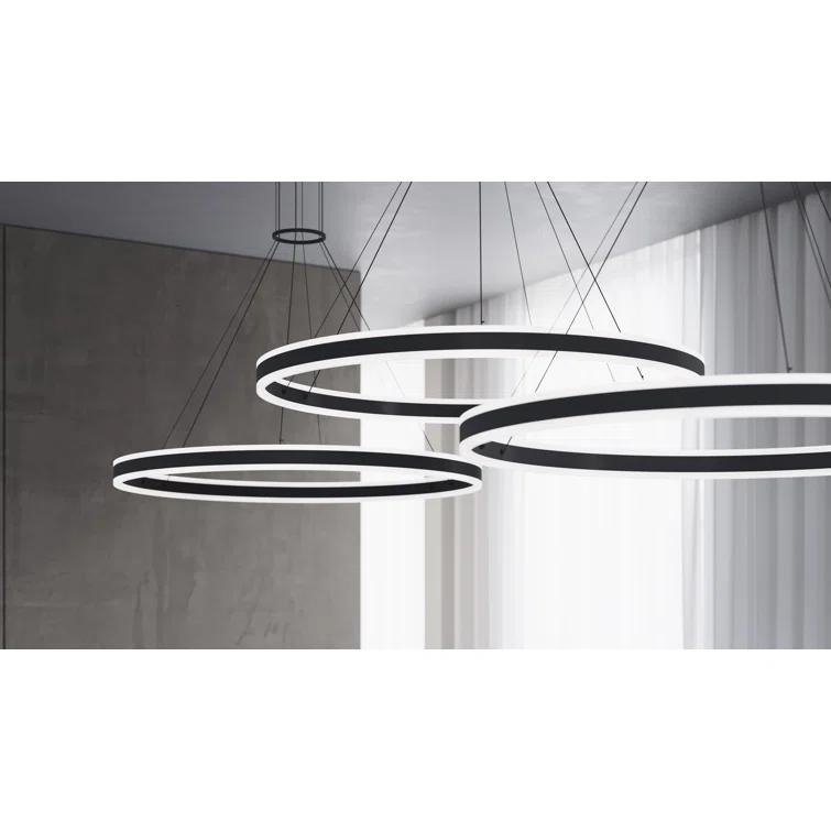 Double Corona 2 - Light Dimmable LED Wagon Wheel Chandelier