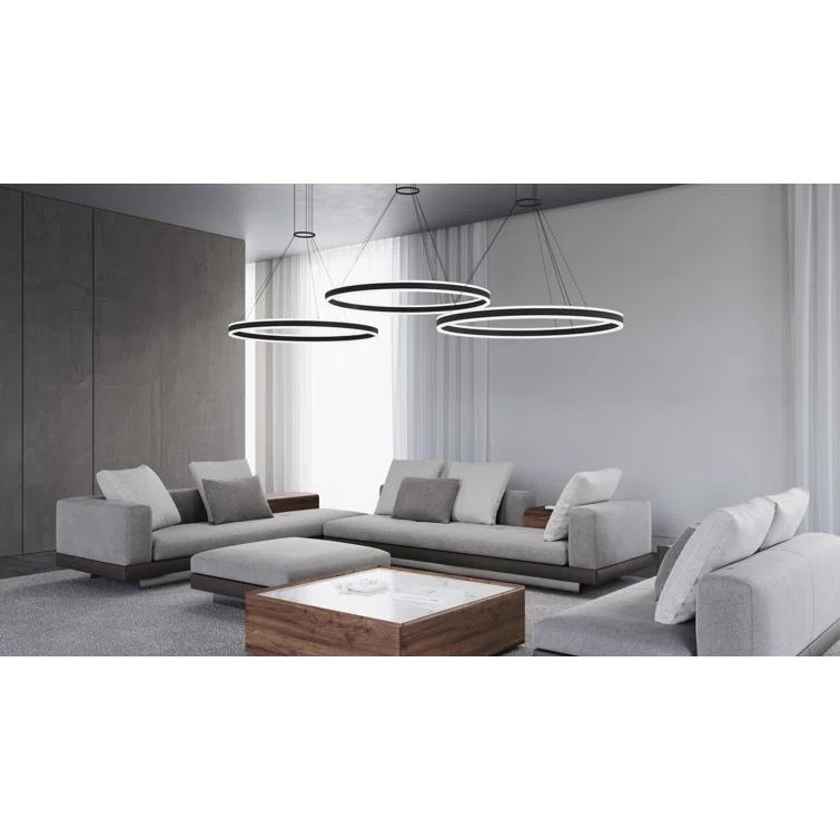 Double Corona 2 - Light Dimmable LED Wagon Wheel Chandelier