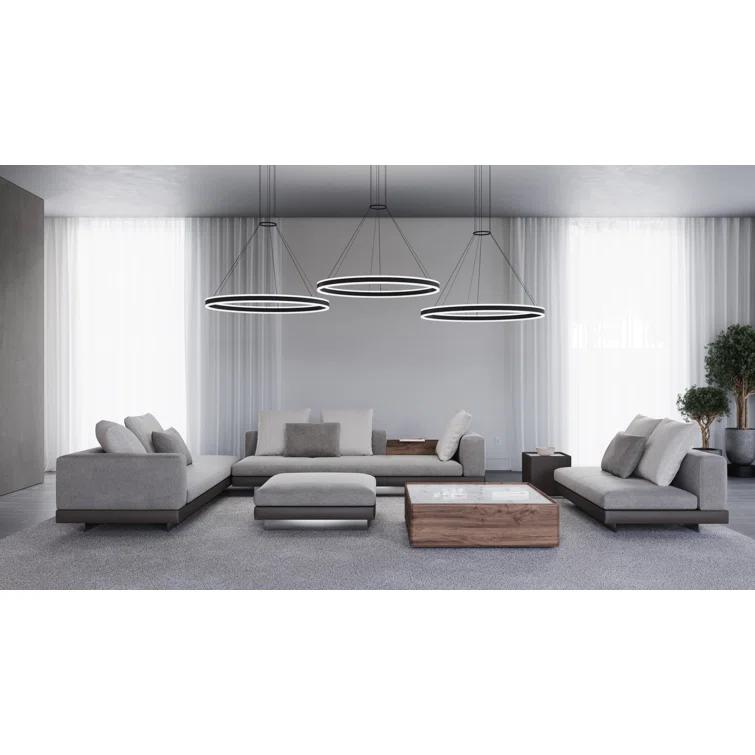 Double Corona 2 - Light Dimmable LED Wagon Wheel Chandelier
