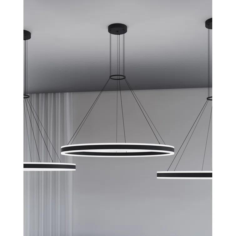 Double Corona 2 - Light Dimmable LED Wagon Wheel Chandelier