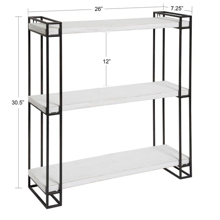 Burchill 3 Piece Pine Floating Shelf