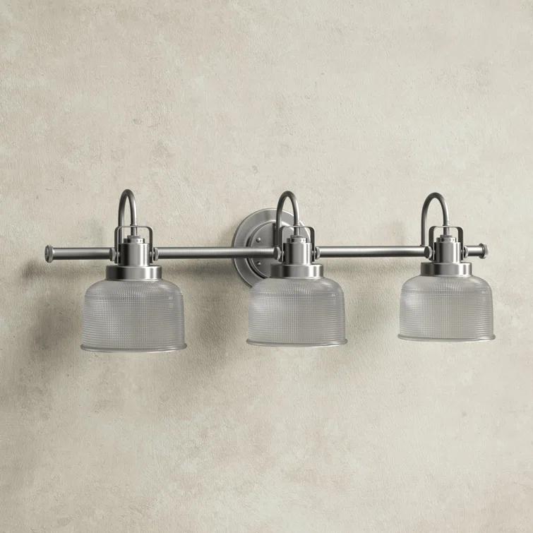 Rosser 3 Light Transparent Dimmable Vanity Light