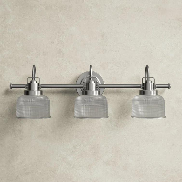 Rosser 3 Light Transparent Dimmable Vanity Light
