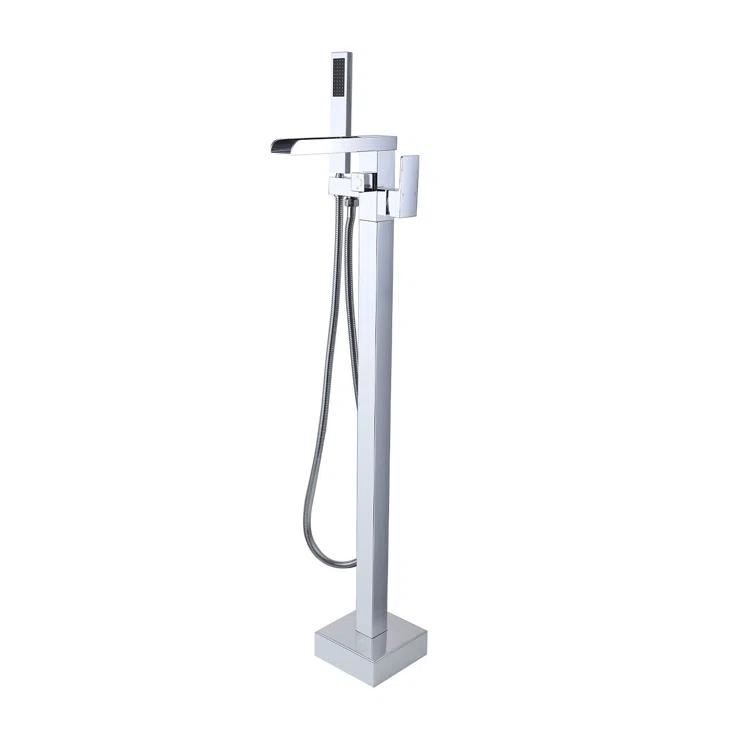 1 Handle Bathroom Freestanding Tub Filler with Diverter