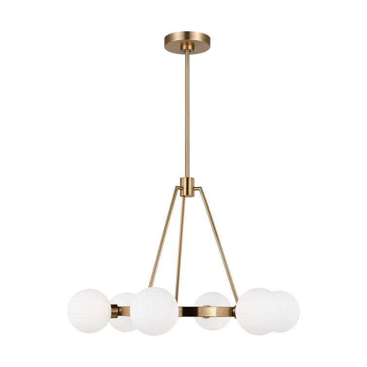 Helen 6 Light Metal Dimmable Chandelier