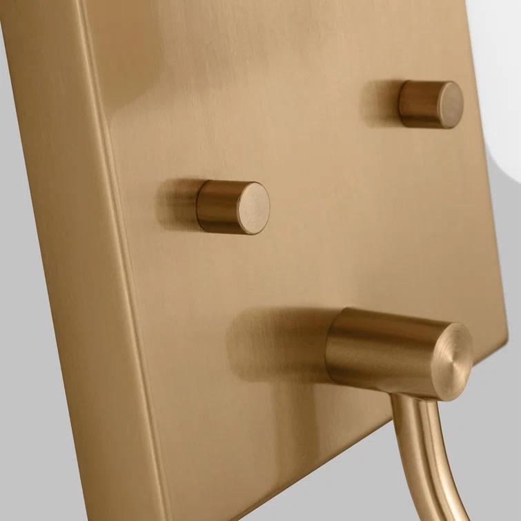 Satin Brass Oak Moore Dimmable 1-Light Bath Sconce