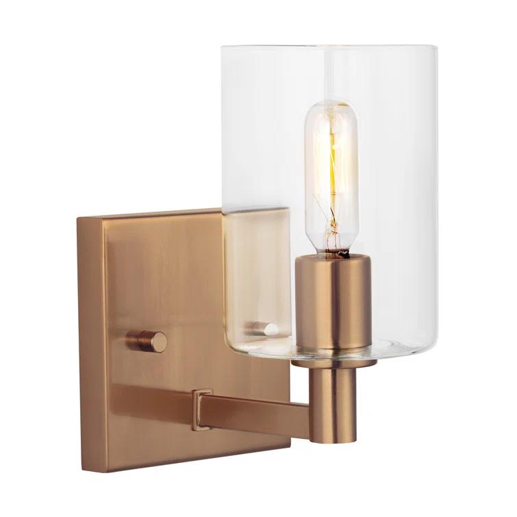 Haines Single Transparent Dimmable Bath Sconce