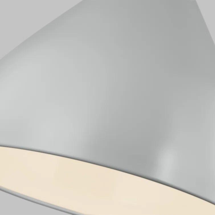 Oden Matte Grey Nickel Glass Indoor/Outdoor Pendant Light