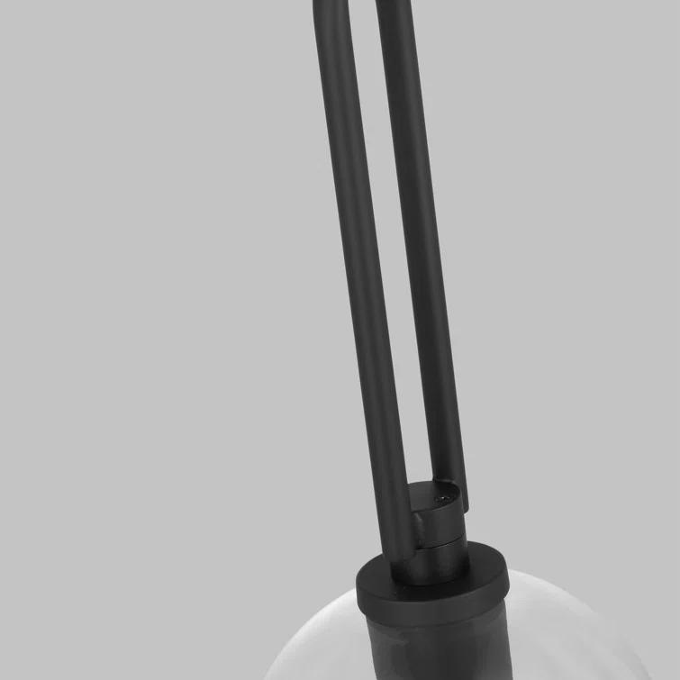 Codyn 1-Light Midnight Black Statement Mini Pendant Light with Clear Glass Shade