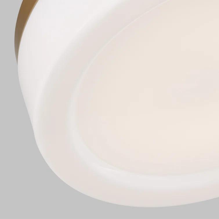 Helmes Single Light Glass LED Flush Mount