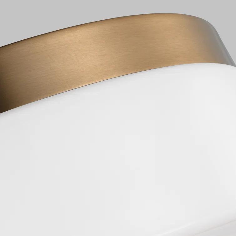 Helmes Single Light Glass LED Flush Mount