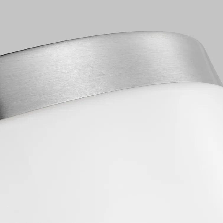 Helmes Single Light Glass LED Flush Mount