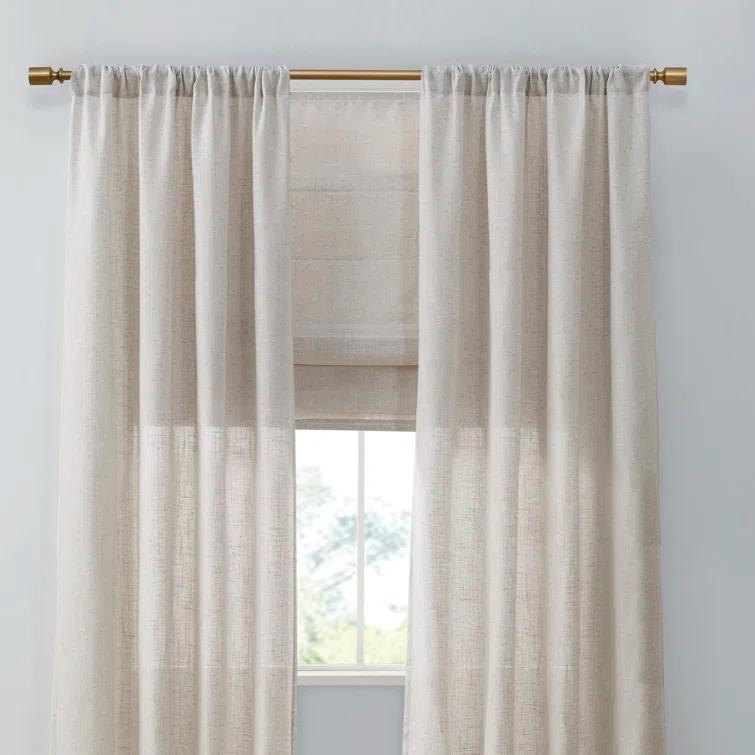 Kyler Linen Blend Light Filtering Roman Shade