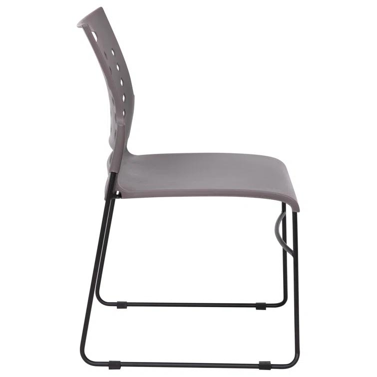 Heidi 881 lb. Capacity Sled Base Stack Chair with Air-Vent Back (Set of 5)