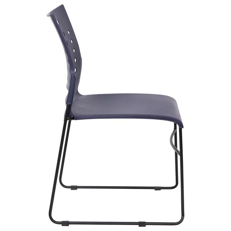 Heidi 881 lb. Capacity Sled Base Stack Chair with Air-Vent Back (Set of 5)