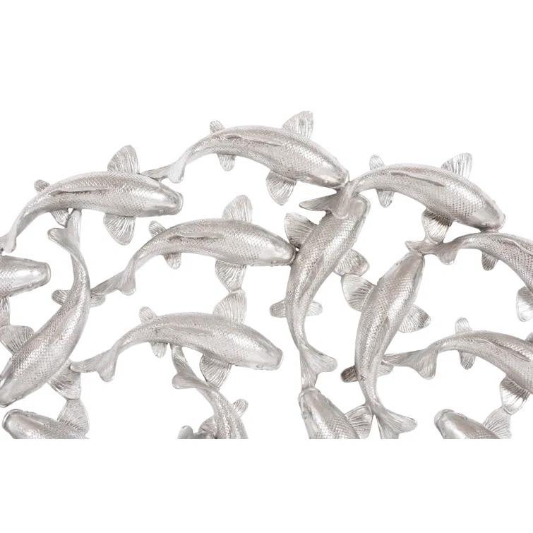 Phillips Collection Koi Wall Art Silver Leaf